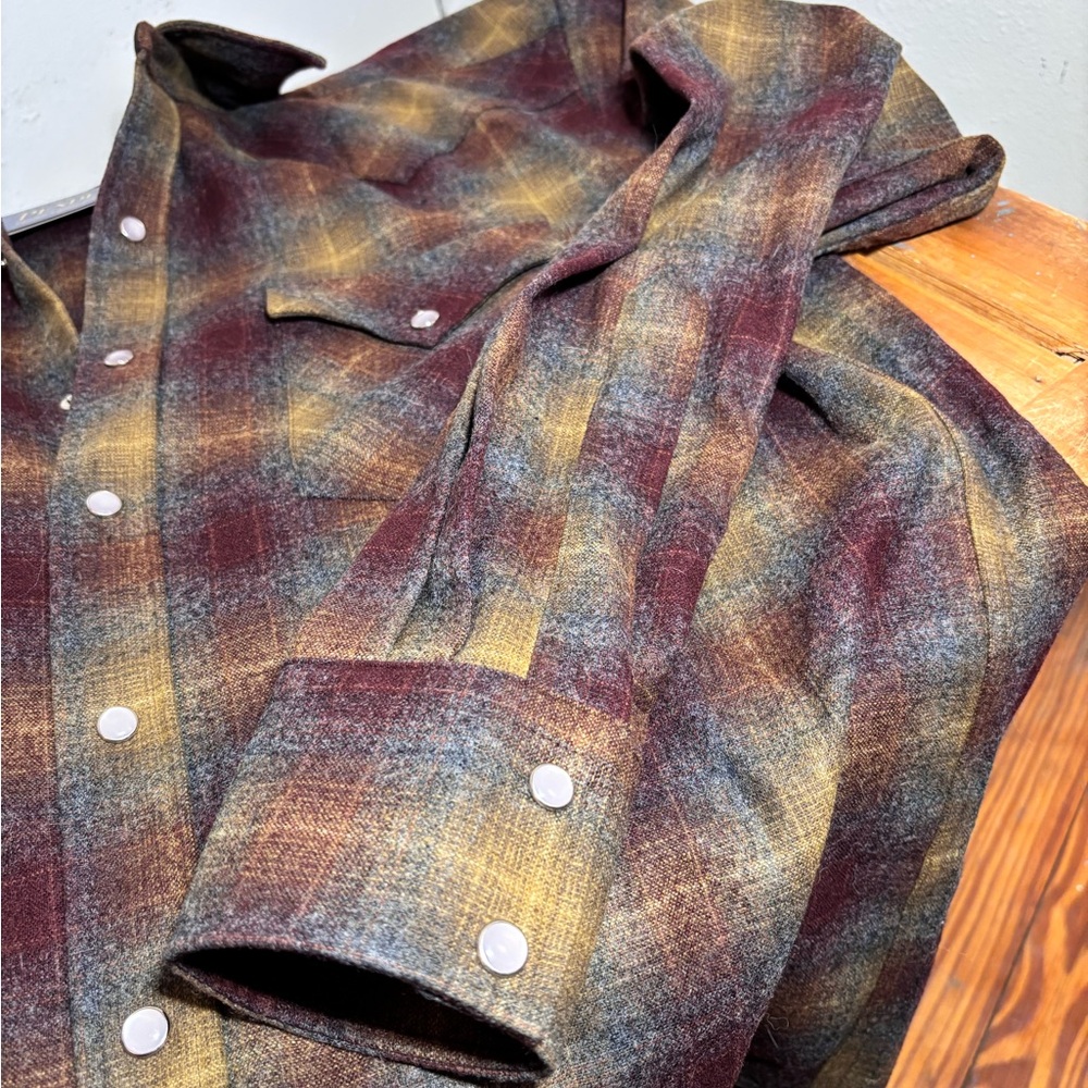 Pendleton Western Canyon Snap Button Wool Shirt N… - image 9